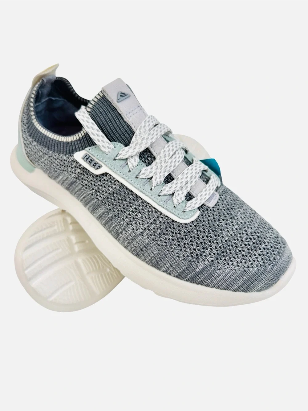 Reef Swellsole Valle Grey/Green Slip On Comfort Shoes CJ6808 Men's Size 7